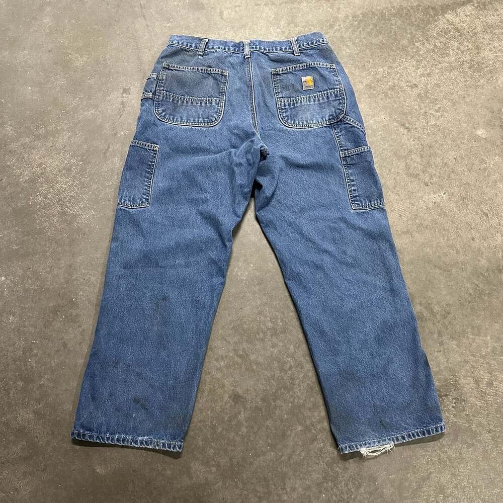 Carhartt FRB13 Flame Resistant Loose Fit Carpenter Denim Workwear Jeans 36x30
